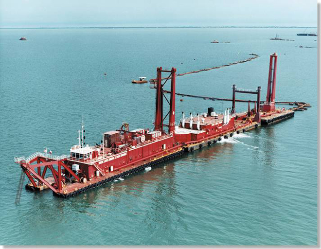 Maintenance dredging of the Houston Ship Channel