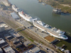 Cruise ships at berth at Port of Galveston (TX)